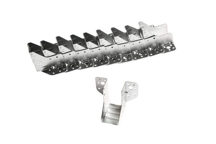 Bjælkesko med udvendige flige 45 x 88 mm 10 stk.